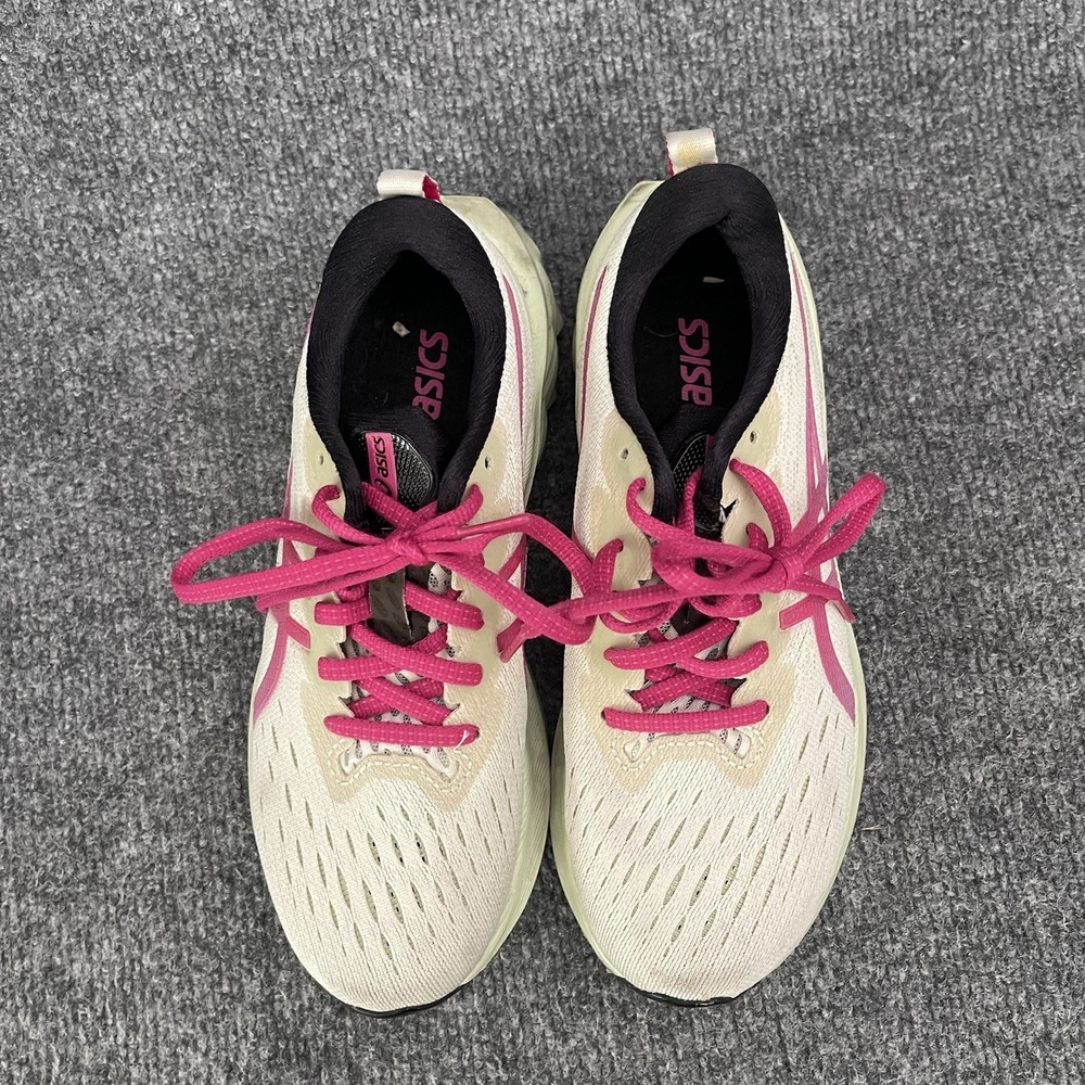 Asics Novablast 2 Womens Sz 6 Birch Pink Rave Athletic Casual Shoes 1012B049 - Picture 4 of 11
